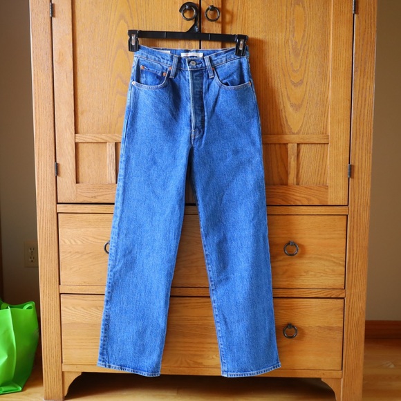 Levi's Ribcage Straight Ankle Jeans Medium Wash Women’s Size 27 - Picture 3 of 14